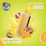 VOZOL Gear Hookah 40000 Puffs Disposable Vape 5mg in the UAE passion fruit lychee orange