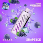 VOZOL Gear Shisha 25000 puffs Dual Mode 5MG Nicotine In UAE Grape Ice