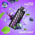 VOZOL Gear Shisha 25000 puffs Dual Mode 5MG Nicotine In UAE Grape Mint