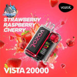 VOZOL Vista 20000 Puffs Disposable Vape in Dubai STRAWBERRY RASPBERRY CHERRY