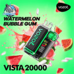 VOZOL Vista 20000 Puffs Disposable Vape in Dubai WATERMELON BUBBLE GUM