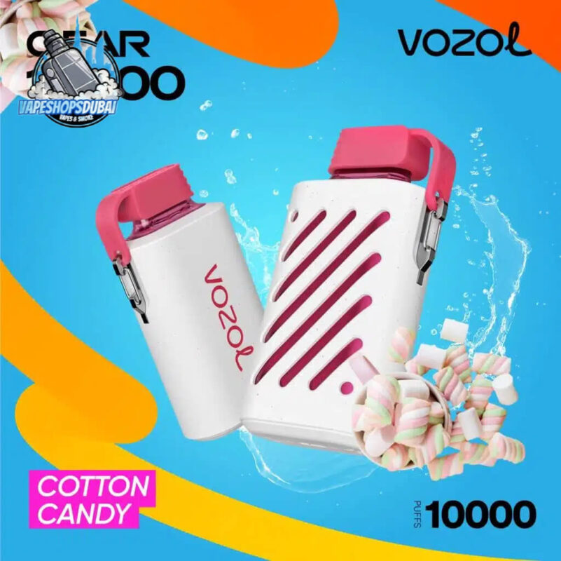 Vozol Gear 10000 Puffs Zero(0%) Nicotine Vape In UAE Cotton Candy
