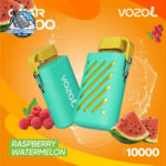 Vozol Gear 10000 Puffs Zero(0%) Nicotine Vape In UAE Raspberry Watermelon