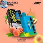 nasty bar 8500 puffs 20 mg and 50 mg disposable vape in uae peach ice