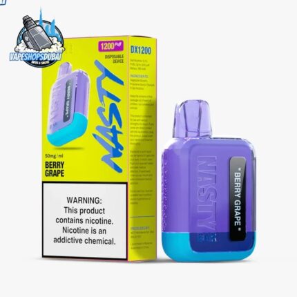 nasty bar dx 1200 puffs disposable device in dubai berry grape