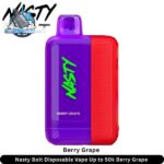 nasty bolt 50000 puffs 50mg nicotine disposable vape in uae berry grape