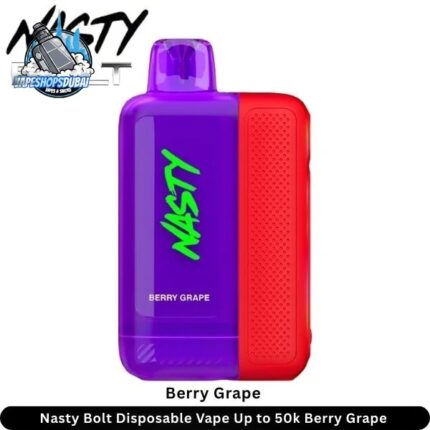 nasty bolt 50000 puffs 50mg nicotine disposable vape in uae berry grape