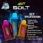 nasty bolt 50000 puffs 50mg nicotine disposable vape in uae nasty bolt 50000 puffs 50mg nicotine disposable vape in uae