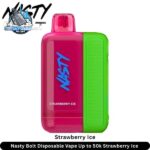 nasty bolt 50000 puffs 50mg nicotine disposable vape in uae strawberry ice