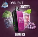 pod salt 35000 puffs 20mg nicotine disposable vape in dubai grape ice
