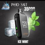 pod salt 35000 puffs 20mg nicotine disposable vape in dubai ice mint