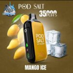 pod salt 35000 puffs 20mg nicotine disposable vape in dubai mango ice