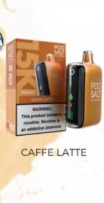podsalt 15000 puffs 20mg nicotine disposable vape in uae caffe latte