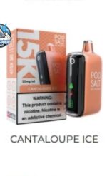podsalt 15000 puffs 20mg nicotine disposable vape in uae cantaloupe ice