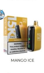 podsalt 15000 puffs 20mg nicotine disposable vape in uae mango ice