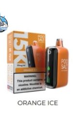 podsalt 15000 puffs 20mg nicotine disposable vape in uae orange ice
