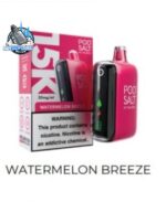 podsalt 15000 puffs 20mg nicotine disposable vape in uae watermelon breeze
