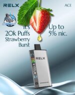 relx ace 20000 puffs 50mg disposable vape in uae strawberry burst