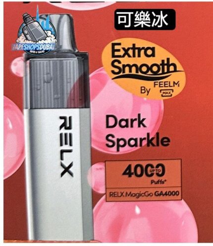 relx magicgo ga4000 disposable vape with 4000 puffs in uae dark sparkle