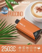 relx peace 25000 puffs 20mg disposable vape in dubai cappuccino
