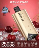 relx peace 25000 puffs 20mg disposable vape in dubai cherry ice