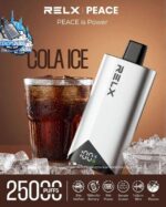 relx peace 25000 puffs 20mg disposable vape in dubai cola ice