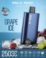 relx peace 25000 puffs 20mg disposable vape in dubai grape ice