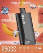 relx peace 25000 puffs 20mg disposable vape in dubai peach mango watermelon