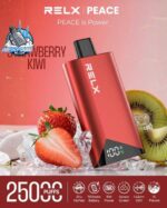 relx peace 25000 puffs 20mg disposable vape in dubai strawberry kiwi
