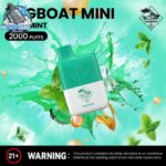 tugboat mini 2000 puffs 20mg nicotine none rechargeable cool mint