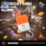 tugboat mini 2000 puffs 20mg nicotine none rechargeable cuban cigar