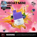 tugboat mini 2000 puffs 20mg nicotine none rechargeable mix berries