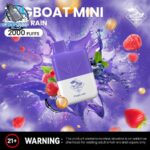 tugboat mini 2000 puffs 20mg nicotine none rechargeable purple rain